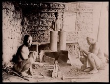 MADAGASCAR -Photographie ancienne (fin 19ème) d'une FORGE artisanale