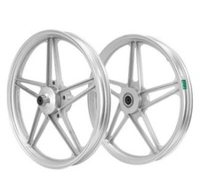 Jante cyclo 17'' type bernardi pour Peugeot 103 mvl, vogue argent (x2)