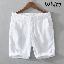 Hommes Lin Mélange Short