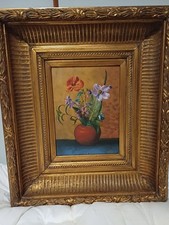 huile sur panneau ( l iris bleu )