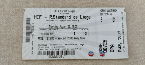 Billet 2011 helsingborg - billet, if