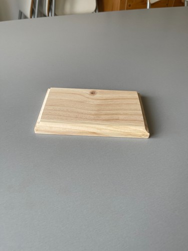 Socle bois brut pour - socle, en