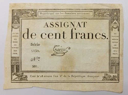Billet assignat cent - billet,