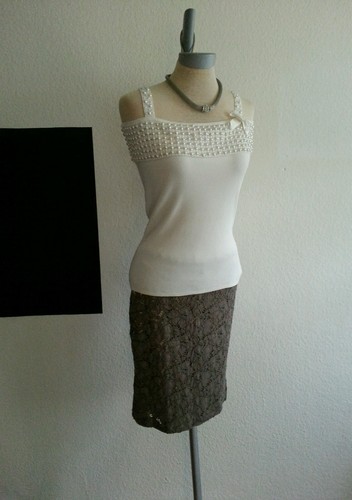 Jupe rinascimento marron - marron,