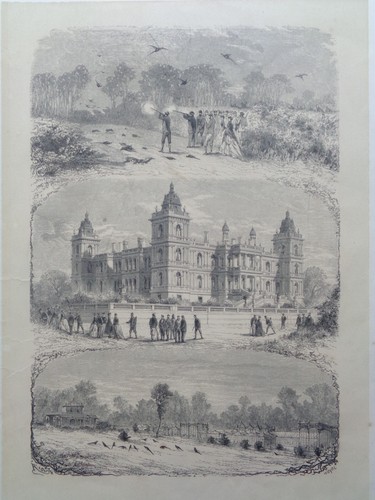 Grande gravure ancienne - grande,