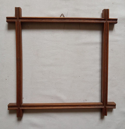 Rare cadre bois massif - bois,