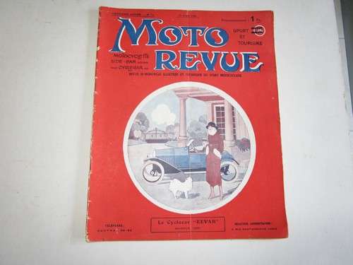 Moto revue avril - n°74, 1921
