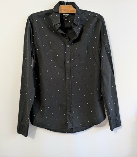 Chemise noire pois coton - noire,