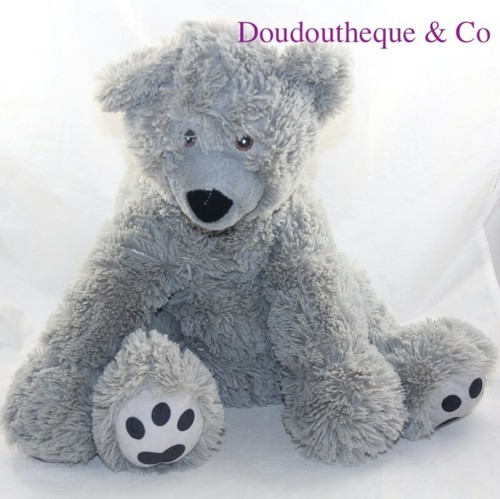 Peluche ours blanche porte - peluche,