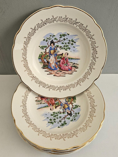 Six assiettes soupe en - six,