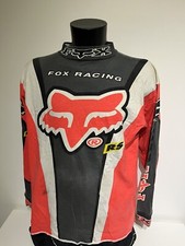 Maillot Motocross SX, MX FOX porté et dédicacé par Serge Guidetty, Années 90’s