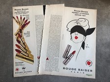 Publicité de Presse 1995 Rouge à Lèvres ROUGE BAISER Illustration GRUAU