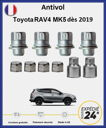 Ecrous antivol roues toyota - antivol,