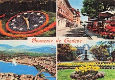 SUISSE GENEVE HORLOGE FLEURIE