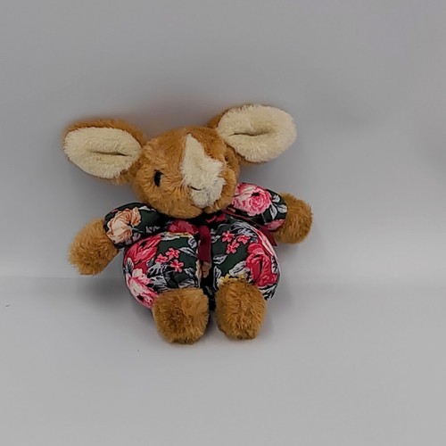 Ancienne peluche lapin marron