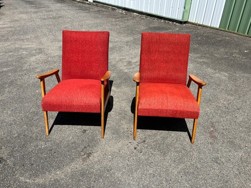 Paire fauteuils vintage - paire,