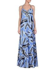 DVF Diane Von Furstenberg BARTHS Printed Silk Long Maxi Dress Riveria Buds $598