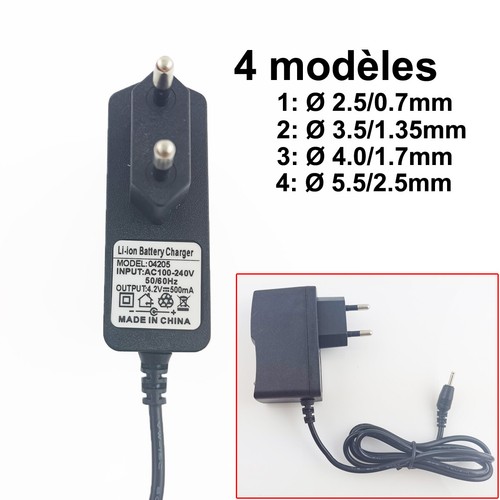 500ma ue plug - 4.2v,