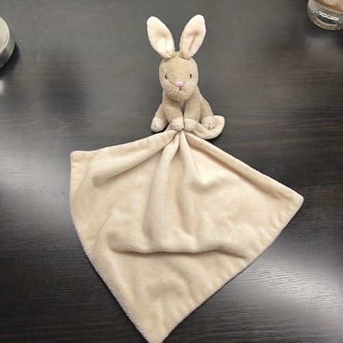 Doudou lapin couverture beige - couverture,