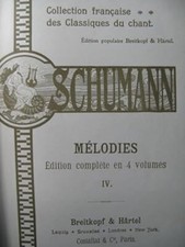 SCHUMANN Robert Mélodies
