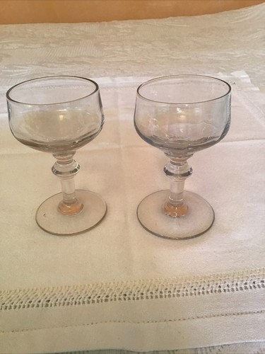 Paire jolis verres anciens - verres,