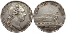 Jeton argent louis xv - jeton,