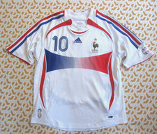 Maillot Equipe de France Mondial 2006 Zidane #10 Adidas Vintage - 10 / 12 ans