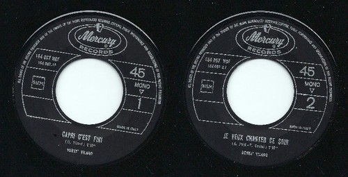 Disque tours hervé vilard - 45,