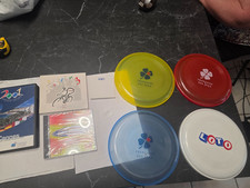 lot de 8 objets FDJ CDD congrè 2001/CD musique/4 frisbee/postit (635)