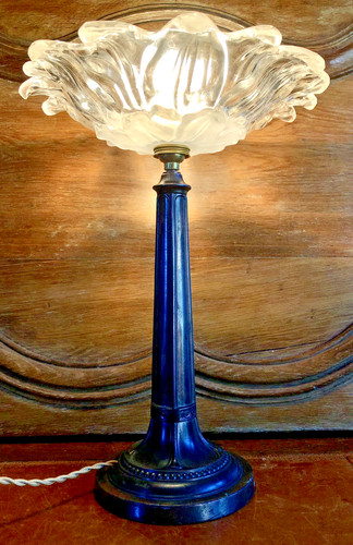 Ancienne lampe art - art, nouveau