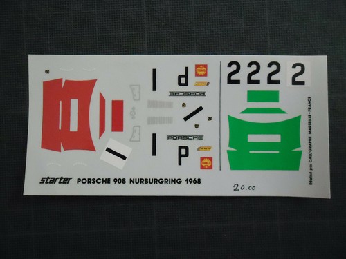 Decal porsche 908 nurburg - porsche, k