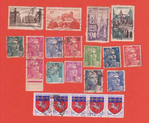 Lot france timbres - ❤️,