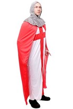 Costume Homme Hommes Chevalier Croisés Moyen-âge Robe England L079