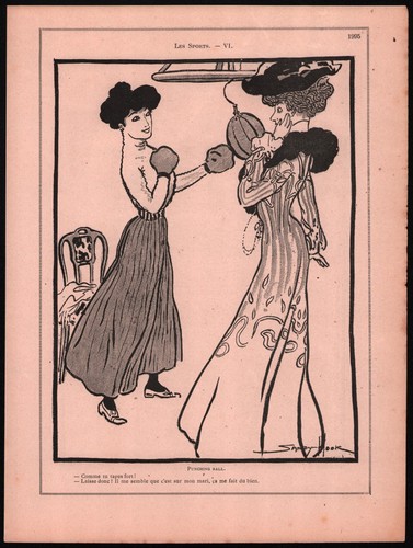 Antique 1903 french prints set - 1903,