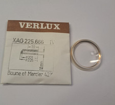 VERRE MONTRE BAUME MERCIER  XAG.225.666  LOUPE BAGUE DOREE AVEC SON JOINT