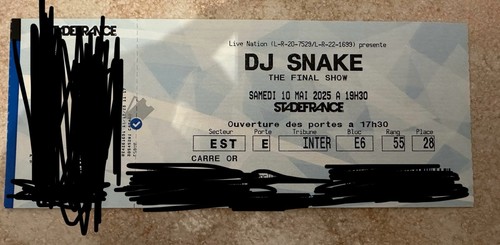Place concert snake stade - dj,