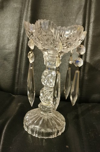 Bougeoir ancien cristal - bougeoir, en
