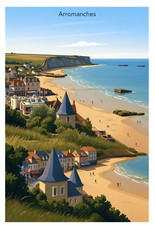 AFFICHE POSTER   ARROMANCHES