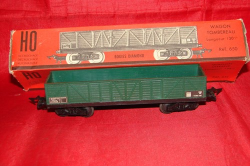 Jouef wagon tombereau vert - tombereau,