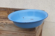 CUVETTE  en émaillée bleue en bon état VINTAGE