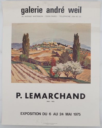 Affiche art p lemarchand - [affiche,