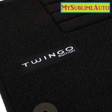 Tapis De Sol Renault Twingo 2 II De 2007 à 2014 Edition Logo Velours Brodé NEUFS