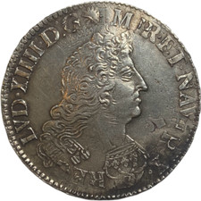 Louis XIV (1643-1715) Ecu aux palmes 1694 Réformation