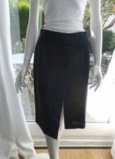 Jupe portefeuille bleu marine