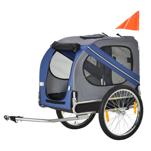 Pawhut remorque vélo chien - pawhut,