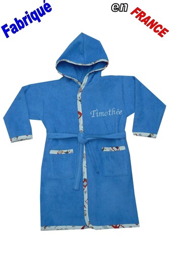 Peignoir enfant prénom - , brodé