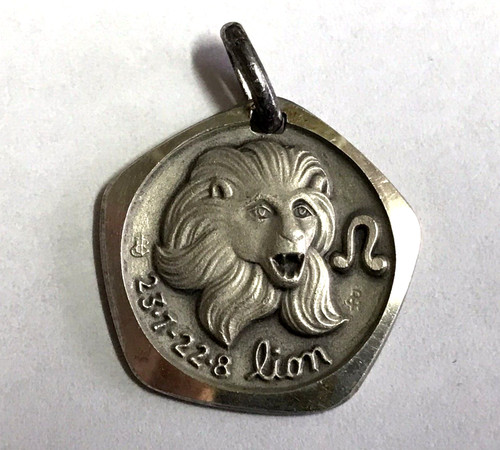 Pendentif lion médaille - pendentif,