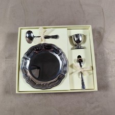 Service baptêmes Jean Couzon Orfèvrerie inox 18/10 Made in France Vintage 1970