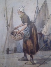 DESSIN ANCIEN 2 PECHEUR OCEAN