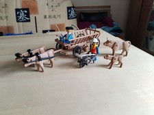 playmobil vintage moyen age Charette a boeuf Réf 3503